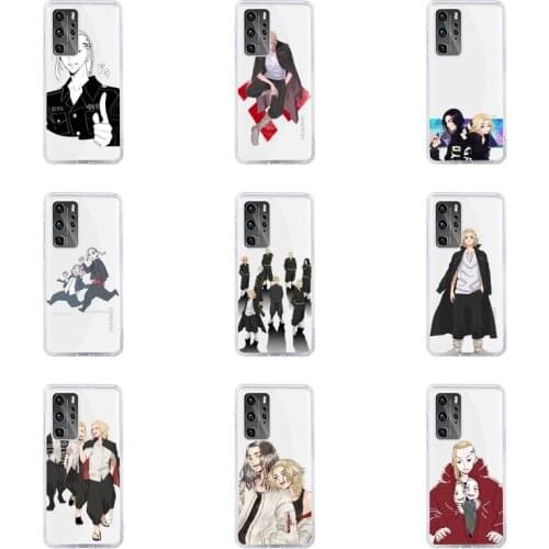 Anime Tokyo Revengers Phone Case For Huawei P40 P30 P20 Mate Honor 10i 30 20 i 10 40 8x 9x Pro Lite Transparent Cover