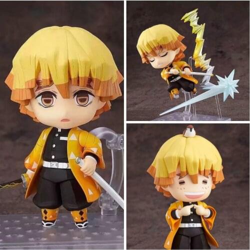 10cm Q Ver Kawaill Anime Demon Slayer Figma Nezuko Tanjirou Agatsuma Zenitsu Action Figure Kawaii Modle Gk Toy For Youth