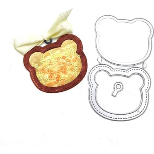 Julyarts Bear Head Dies 2021 New Arrivals Die Cutting for Decor Card DIY Scrapbooking Embossing Stencil Paper Craft Album