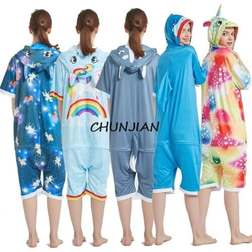 One Piece Hooded Animal Cartoon Rainbow Unicorn Kigurumi Pajamas Onesies For Adult Woman Sexy Unicorn Pajamas Unicorn Onesie