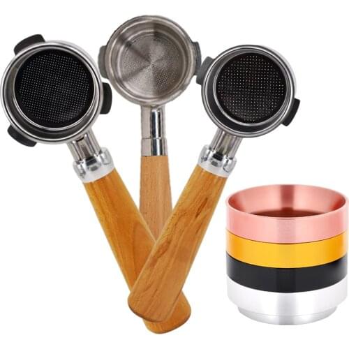 58/51/54MM Coffee Bottomless Portafilter Espresso Dosing Ring Funnel Universal Coffee Cylinder Cachter Powder Coffee Maker Tool