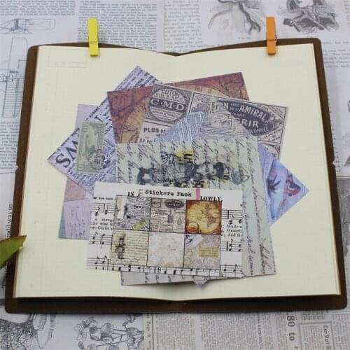 KSCRAFT Retro Background Vellum Stickers for Scrapbooking/ DIY Crafts/ Card Making Decoration