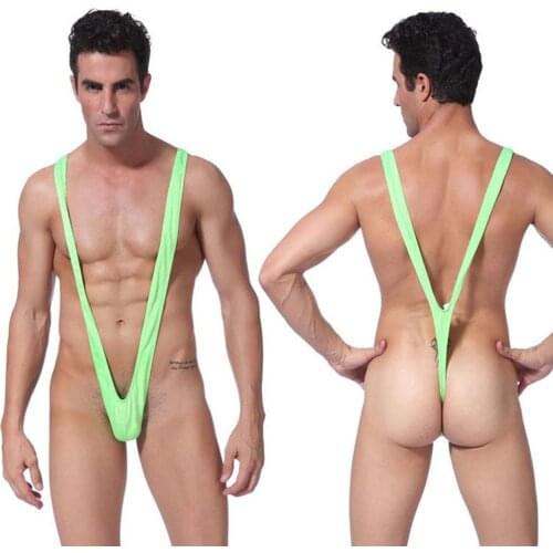 Tonichella Swimwear Sexy Mens Briefs Thong G String Bikini Bottom Swimwear Borat Jockstrap Underwear Men Low Waist Swimsuit