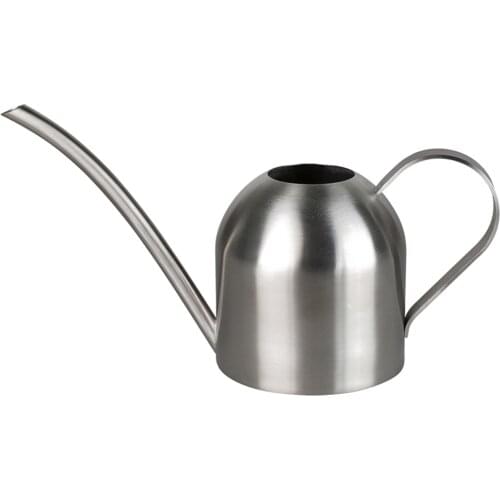 Mini Indoor Plants Watering Pot Brushed Stainless Steel Watering Can for Kids Office 500ml