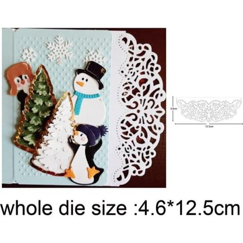 Metal Cutting Dies Cut Die Mold Decoration Strip Border Snowman Scrapbook dies Paper Craft Knife Mould Blade Punch Stencils Dies