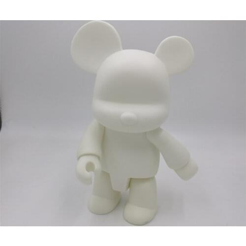 Large Size the Fashion Vinly Toys Model 45cm QEE Bear Doll For DIY Paint PVC Figure toys For Birhtday Gifts. Christmas toys