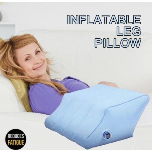 Inflatable Rhombus Leg Pillow Portable PVC With Pump Body Elevate Feet Knee To Relieve The Knee Swelling Sore Footrest Pillow