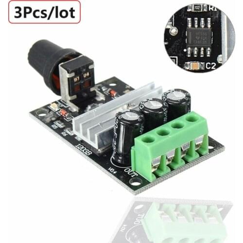 3PCS/lot DC 6V-28V 3A PWM Motor Speed Varible Regulator Controller Switch Free Shipping