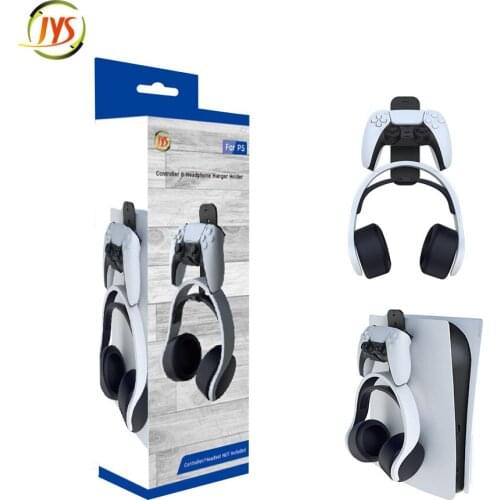 JYS-P5136 Headset Hanger Stand Holder For PS5 Controller Holder For PS5 Gamepad Hanger Stander
