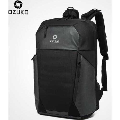 OZUKO Men Anti Theft Backpack Casual 15.6" Laptop Backpacks Multifunction Male Waterproof School Bag USB Charging Travel Mochila