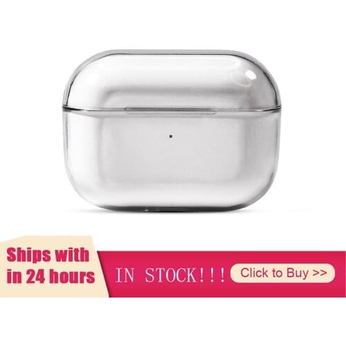 Transparent Wireless Earphone Charging Cover Bag For Apple Airpods Pro Protective Hard PC Bluetooth Box Headset Clear Protective