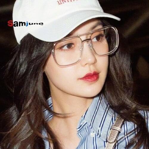 Samjune Square Oversized Sunglasses Women Fashion Sun Glasses Lady Brand Vintage Shades Gafas Oculos de sol