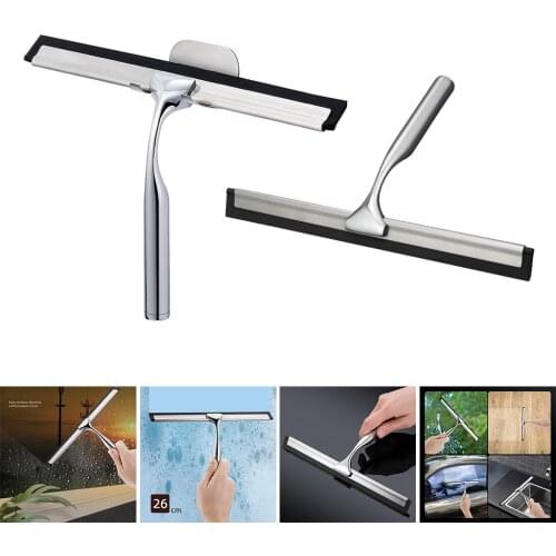 Glass Window Squeegee with Longer Handle for Shower Doors Bathroom Windows
