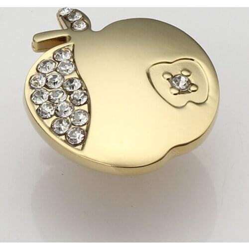 Modern simple shoe cabinet bedside table handle high-grade Crystal diamond drawer pull single hole knob hardware dresser handle