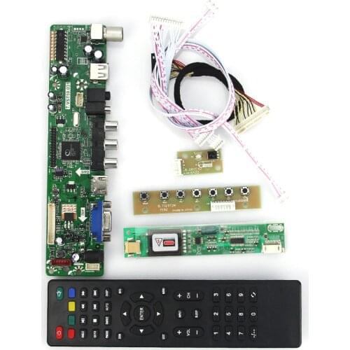 T.VST59.03 LCD/LED Controller Driver Board For LTN184HT01-A02 LTN184HT04-T01 (TV+HDMI+VGA+CVBS+USB) LVDS Reuse Laptop