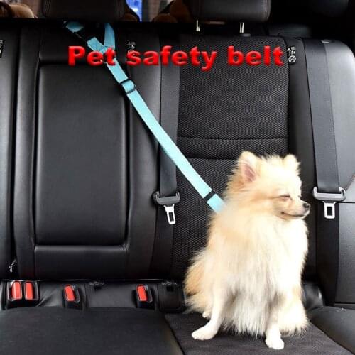 Universal Pet Products Cat Dog Safety Adjustable Car Seat Belt Harness Leash Travel Clip Strap Lead Pet Car Safety Belt