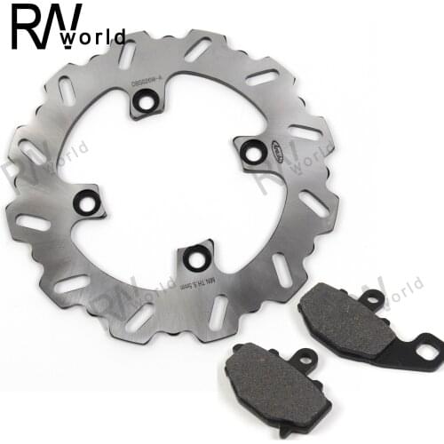 1 Set Motorcycle CNC Rear Brake Discs Rotors & Organic Brake Pads For KAWASAK NINJA ZX-6R 1995 1996 1997 ZX6R ZX 6R 95 96 97 New