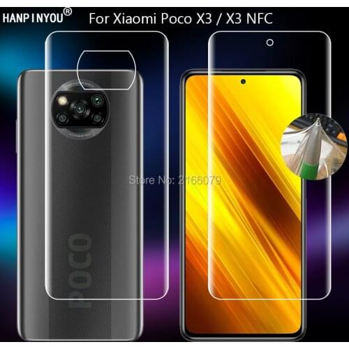 For Xiaomi Poco X3 X 3 NFC M3 Clear TPU / Matte Anti-Fingerprints Hydrogel Full Cover Soft Screen Protector Film (Not Glass)