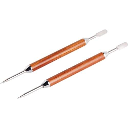 1pcs Espresso Coffee Decorating Latte Art Pen Tamper Needle Rosewood handle Creative High Carved Quality Fancy Coffee Mixer Tool