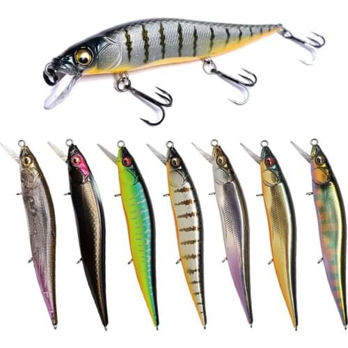 1PCS 98MM 10.5G Minnow Fishing Lure 3D Eyes Baits Wobblers Hard Artificial Fishing Baits Pencil Carp Suspend Fishing Tackle