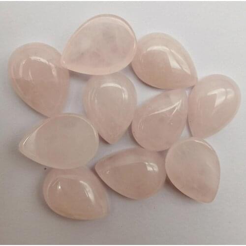 18x13MM Rose Crystal Bead Teardrop CAB GEM Jewelry Making (10 pcs/lot) H112