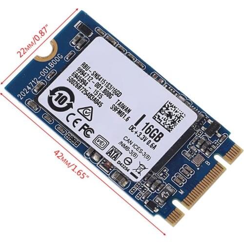 2021 New SNS4151S3 16GB SATA Module Internal SSD Half Slim Solid State Hard Disk Drive for Laptop PC Computer Notebook