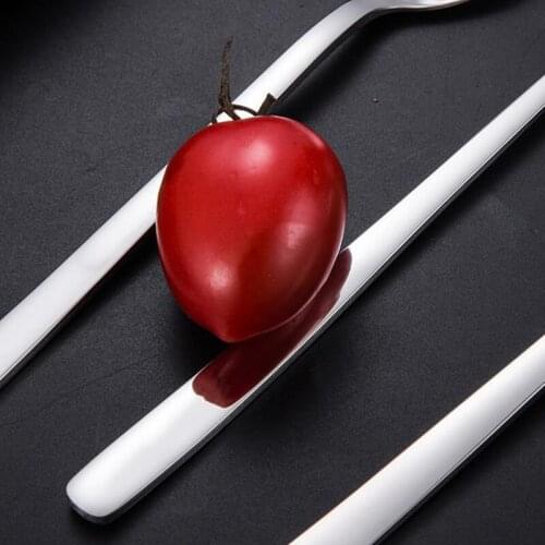 4pcs Stainless Steel Spoon Ruyi Creative Korean Style Spoon Long Handle Spoon Thickened Ice Cream Dessert Party Spoon Tableware