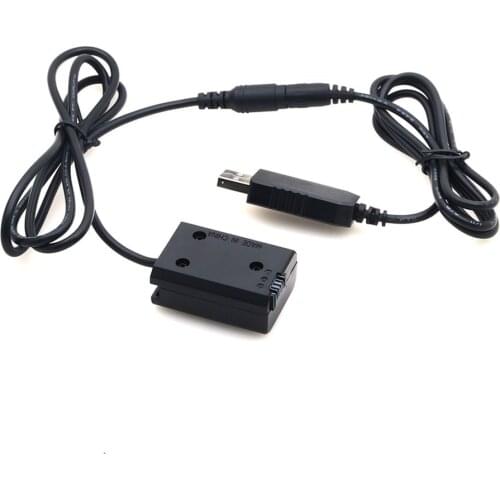 Power Adapter NP-FW50 Dummy Battery DC Power Bank 5V 2A Single USB Adapter Power Supply and Accessories for AC-PW20 Sony