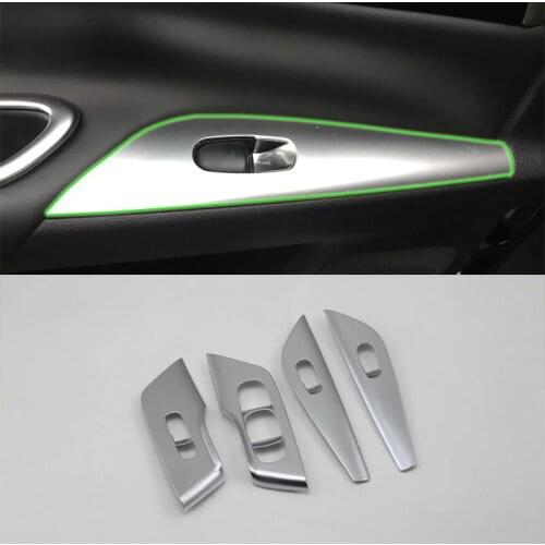 Car Accessories Interior ABS Door Armrest Window Switch Lift Button Cover Trim For Nissan Altima 2016 Car Styling