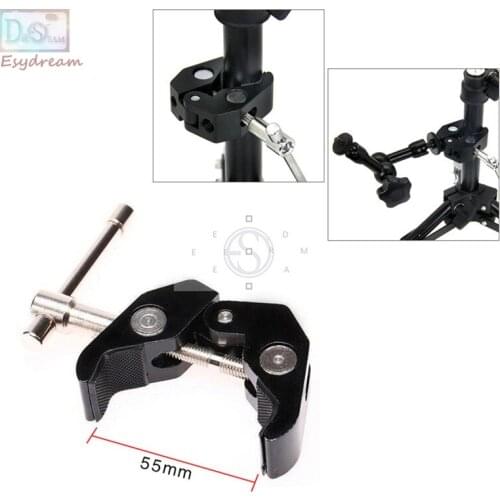 Large Size Articulating Adjustable Super Clamp Crab Pliers Clip Mount for Magic Friction Arm DSLR Rig Light pt044
