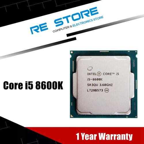 Intel Core i5 8600K 3.6GHz Six-Core Six-Thread CPU Processor 9M 91W LGA 1151