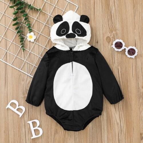 Toddler Baby Casual Long Sleeve Romper Lovely Cartoon Animal Embroidery Hooded Triangle Jumpsuits Newborn Plush Playsuits