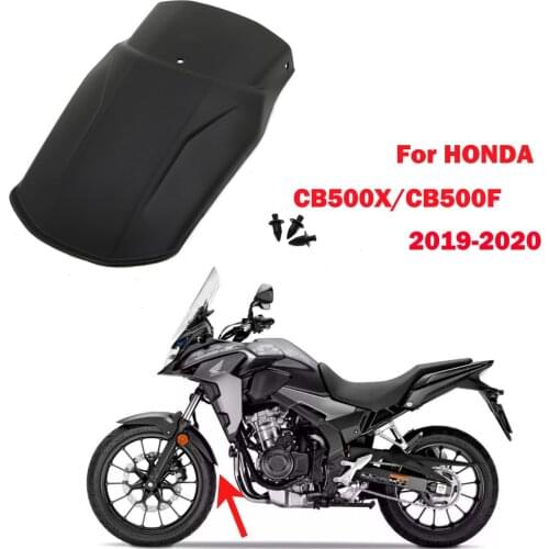 For HONDA CB500X CB500F 2019-2020 Mudguard Front Fender Extension Tire hugger mudguard after market Black cb500x cb500f