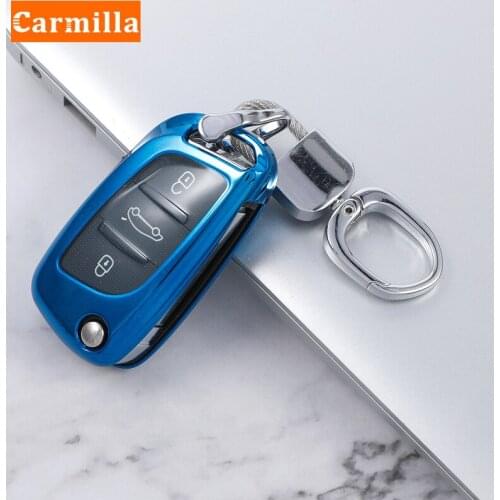 For Peugeot 107 207 306 307 407 308 607 for Citroen C2 C3 C4 C5 C6 C8 DS4 TPU Soft 3Button Key Case Cover Keychain Protector