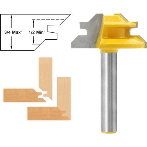 2pcs/lot alloy Woodworking cutter shank milling cutter wood cutter tool Right angle knife engraving machine Home hardware