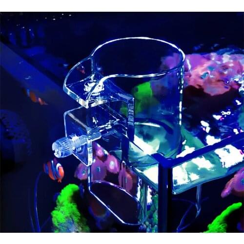 HONGYI 1 piece acrylic aquarium feeding circle fish tank fish food feeder fish bowl feeding ring high quality