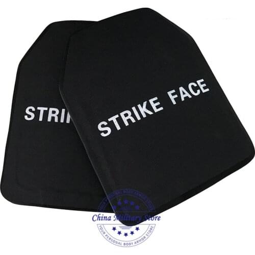 2pc Stand Alone SAPI NIJ III Level Military Ceramic Bulletproof Plates M80 & M855 Shooter Cut Ballistic Plate