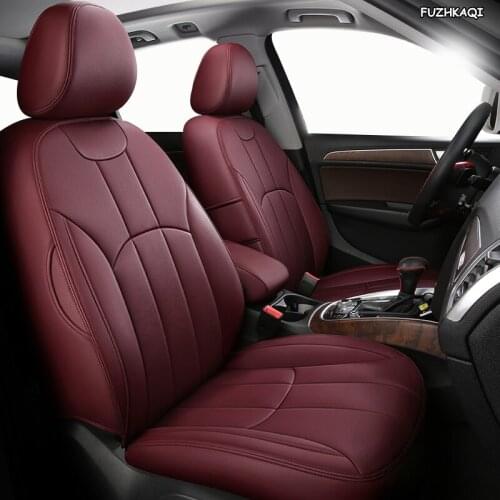 FUZHKAQI Custom Leather car seat covers For BMW X2 F39 X3 E83 F25 G01 G08 X4 F26 G02 X5 E70 F15 G05 E53 X6 E71 F16 G06 car seat
