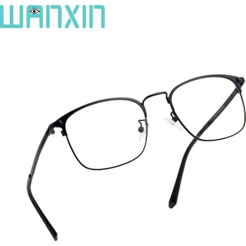 Wanxin Round Alloy Frame Eyeglasses Blue Light Blocking Eyewear Reading Glasses