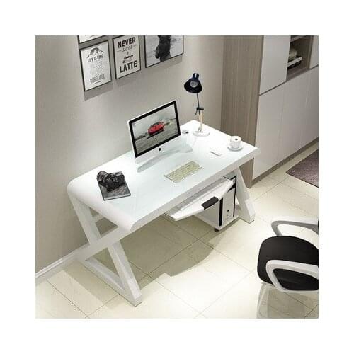 Multi-Function Tempered Glass Computer Desk Home Office Simple Modern Desk Desktop Study Office Desk Gaming Table furniture
