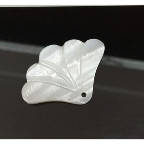 Fashion white color shell sector top hole diy jewelry findings 35*25mm 10 pieces xyj113