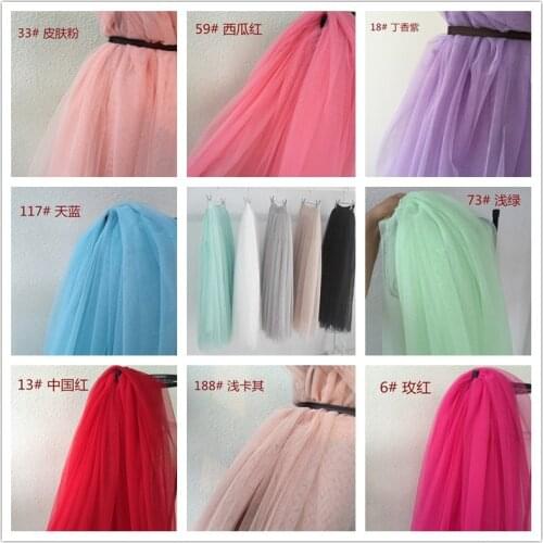 5Meters 150cm Soft Tulle Mesh Fabric For Wedding Decoration Black White Netting Fabric DIY Crafts Skirt Curtain Party Supply