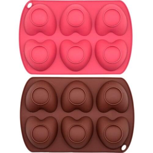 New 3D DIY Heart Shape Silicone Mold For Baking Cake Chocolate Fondant Soap Candle Molds For Pastry Pudding Jelly Kitchen Cocina