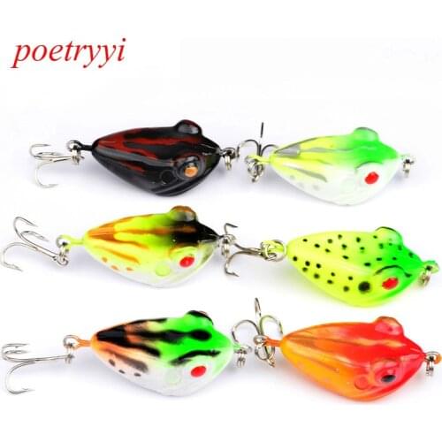 POETRYYI Fishing Lure 6 models Fishing Tackle 4cm/6g Minnow Lure Crank Lures Fishing Bait Frog Fishing Lures P30