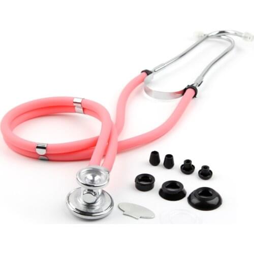 Portable Double Head Double Tube Medical Stethoscope Multifunctional Professional Long Soft Tube Stethoscope Medical Device