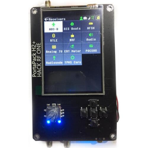 Portapack H2 for hackrf one 3.2-inch portable SDR transceiver extended touch screen