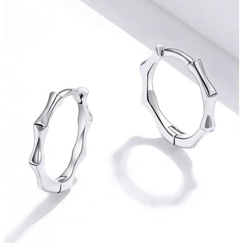 Simple Unisex Glossy Bamboo Earrings For Women Men Fashion Jewelry Stud Earring Gift