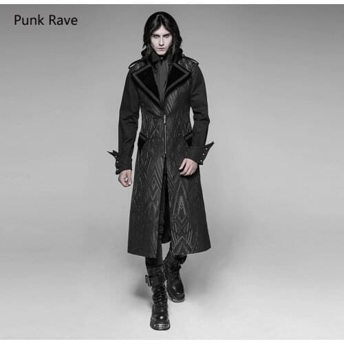 Мужские длинные куртки PUNK RAVE China At AliExpress