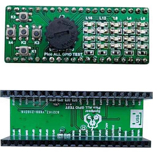 Raspberry Pi Pico Expansion Board Pico all gpio test board led key adc Pico starter board