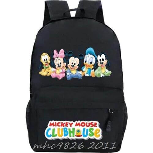 Disney Mickey Mouse Backpack Laptop Bags Cartoon Fashion School Bag For Men Women Boys Girls Kids backpack birthday gift